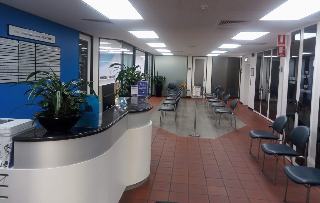 Inside East Adelaide Medical Centre